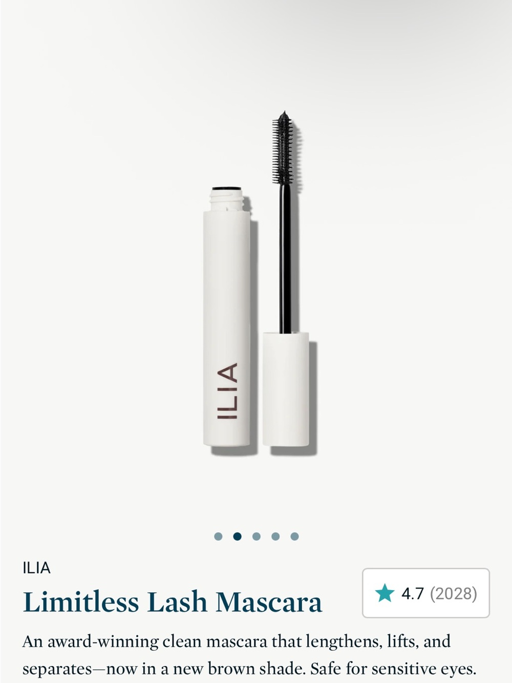ILIA Limitless Lash Mascara - full size after midnight